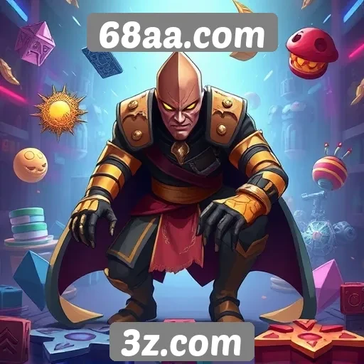 Diversidade de jogos oferecidos por 68aa.com