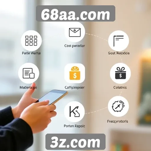 Mecanismos de pagamento disponíveis no 68aa.com