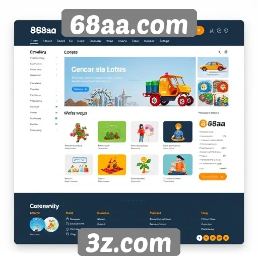 Interface do usuário do site 68aa.com é amigável